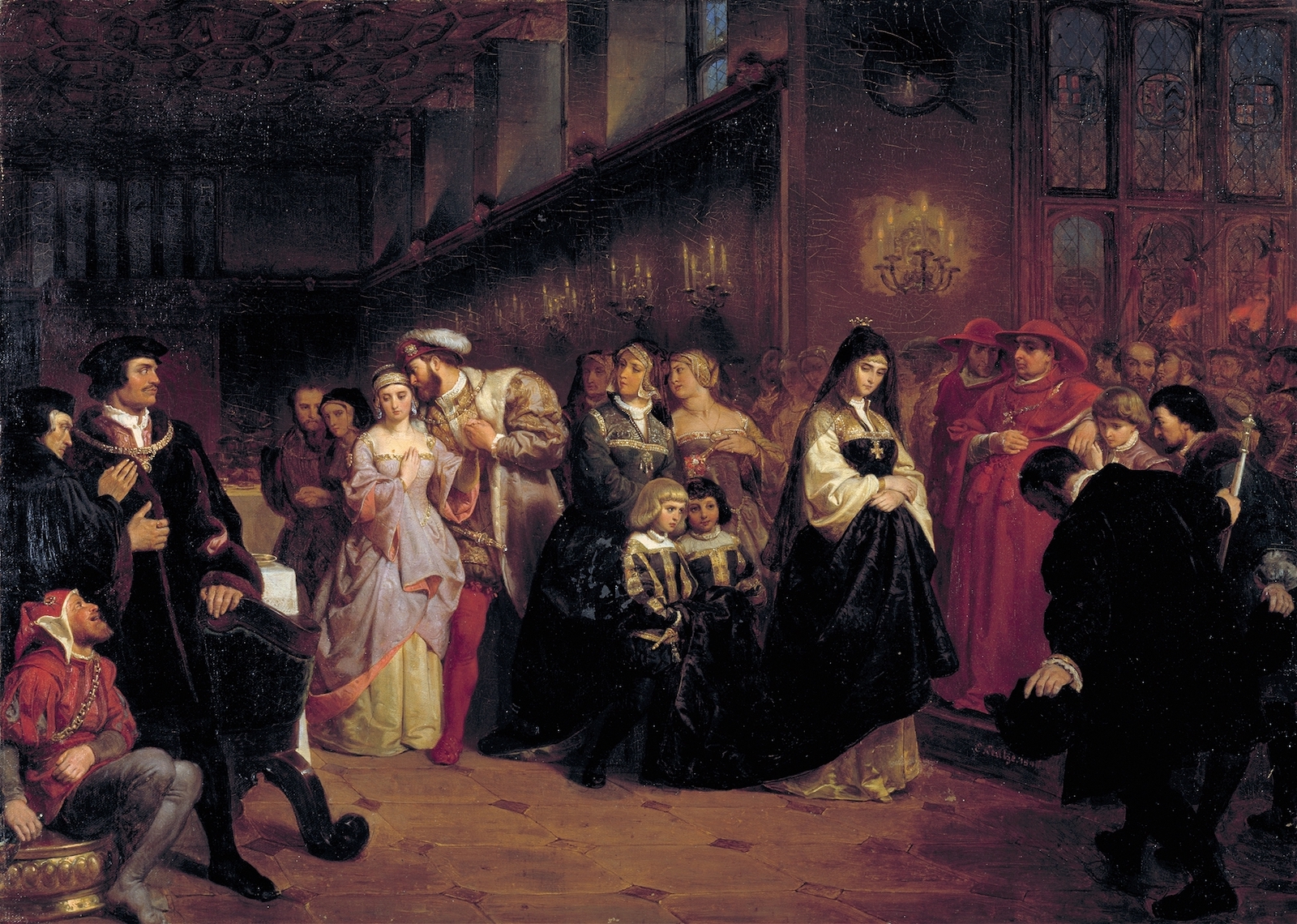 ‘The Courtship of Anne Boleyn’ by Emanuel Gottlieb Leutze, c. 1846. Smithsonian American Art Museum. Public Domain.